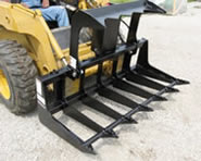 SitePro skid steer tine grapples