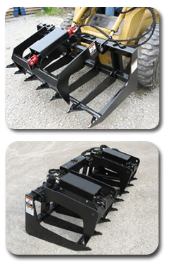 SitePro professional grade attachments - skid steer attachments, compact equipment attachments, construction site attachments, utility tractor attachments and front loader attachments.